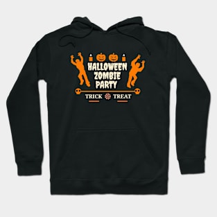 Halooween Zombie Party Trick Treat Hoodie